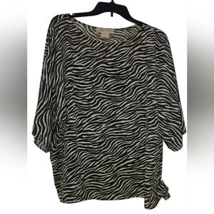 Michael Kors Stylish Zebra Pattern Women's Blouse